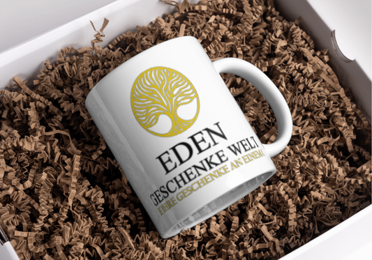 EDEN company logo mug